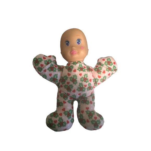 Vintage 1993 McDonald's Mattel Baby Doll With Holiday Pajamas Stuffed With Polye - Picture 1 of 5